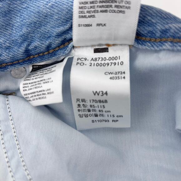 Levi's Fit and Flare Denim Midi Skirt 34 Blue Jean High Rise Capsule Wardrobe - Picture 10 of 10